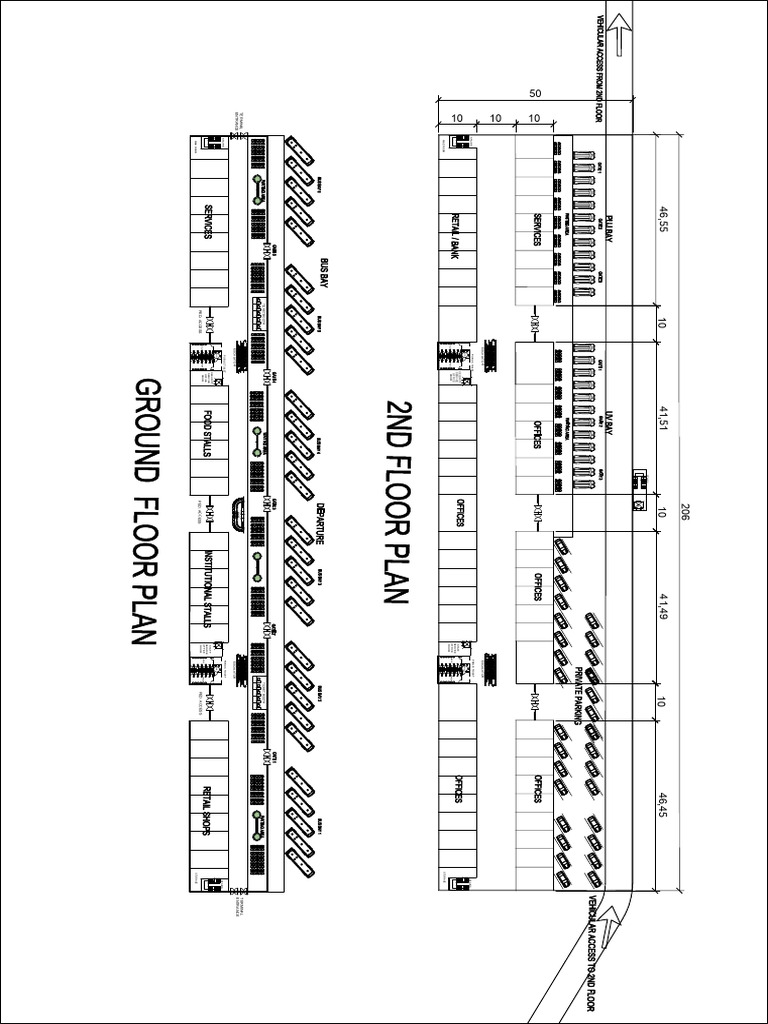Public Facility Layout and Access Points | PDF | Stairs | Transport ...