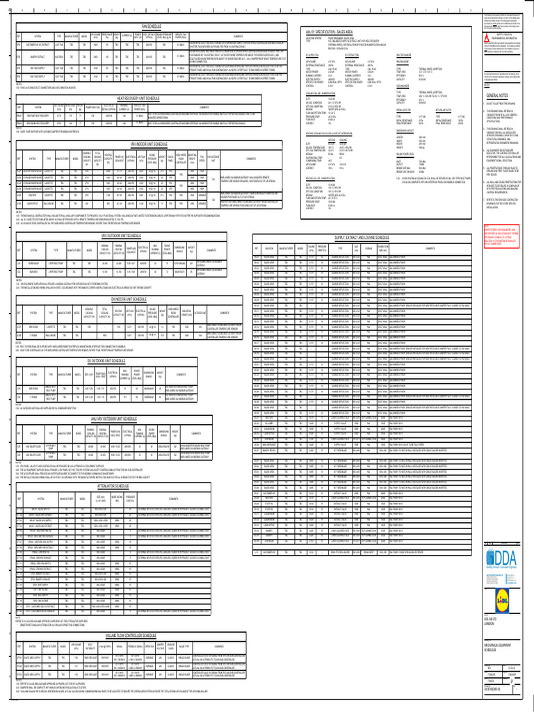 Fan Schedule for AHU 01 Specifications | PDF | Heat | Building Engineering