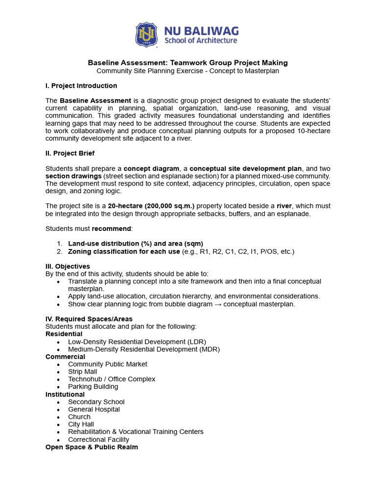 Community Site Planning Project Guide | PDF