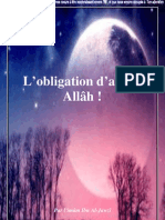 L'Obligation d'Aimer Allah