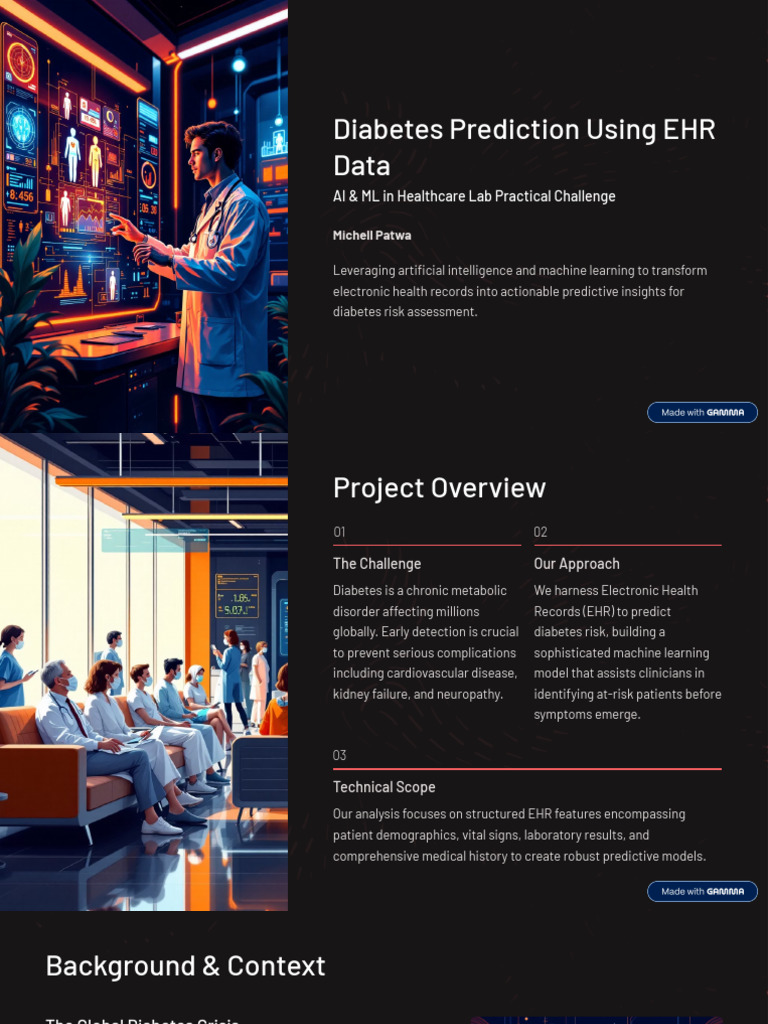 Diabetes Prediction Using EHR Data | PDF | Machine Learning ...