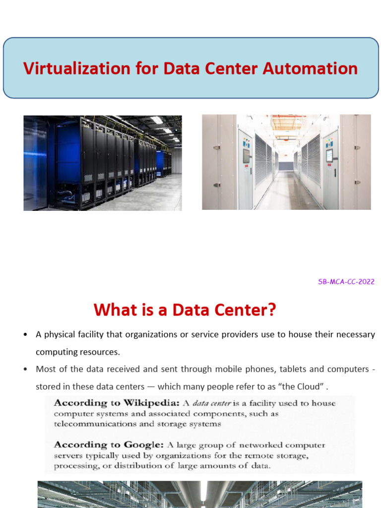 Data Center Automation and Virtualization | PDF | Virtual Machine ...