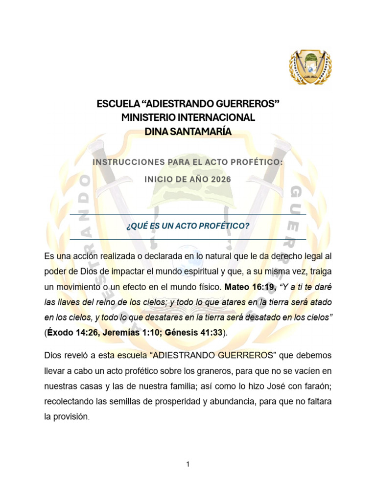 Acto Profetico | PDF
