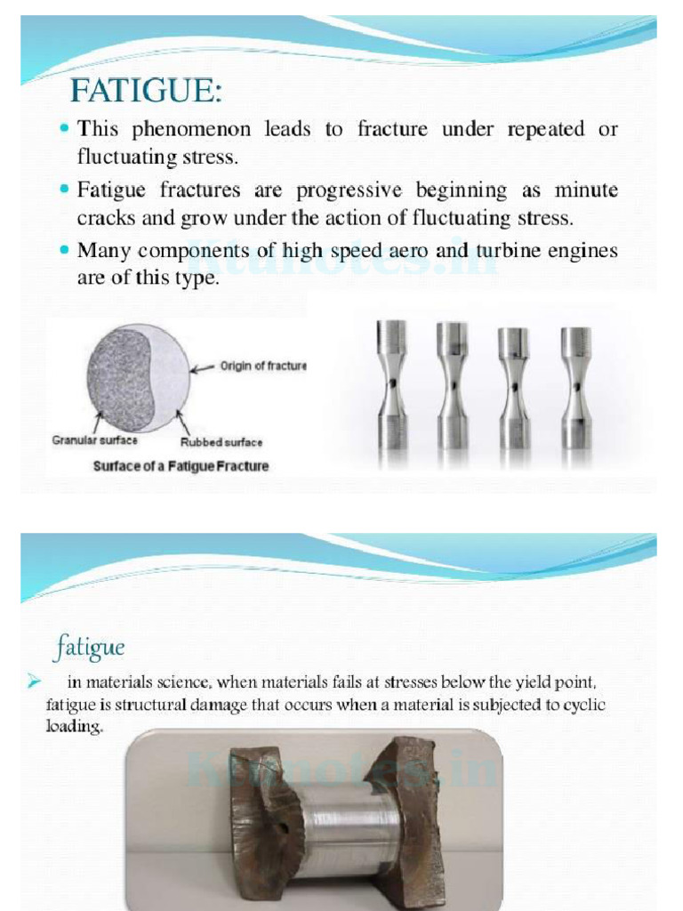 Understanding Fatigue in Materials | PDF | Fatigue (Material) | Fracture