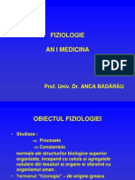 Curs Fiziologie An I Medicina - 2011