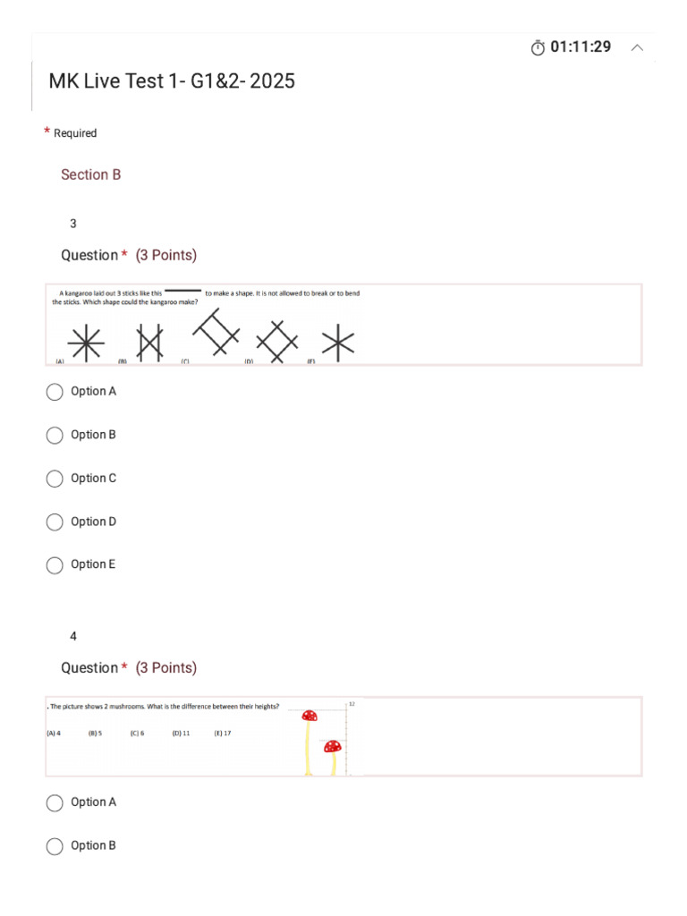 MK Live Test 1 - G1&2 Questions 2025 | PDF | Computing | Information ...