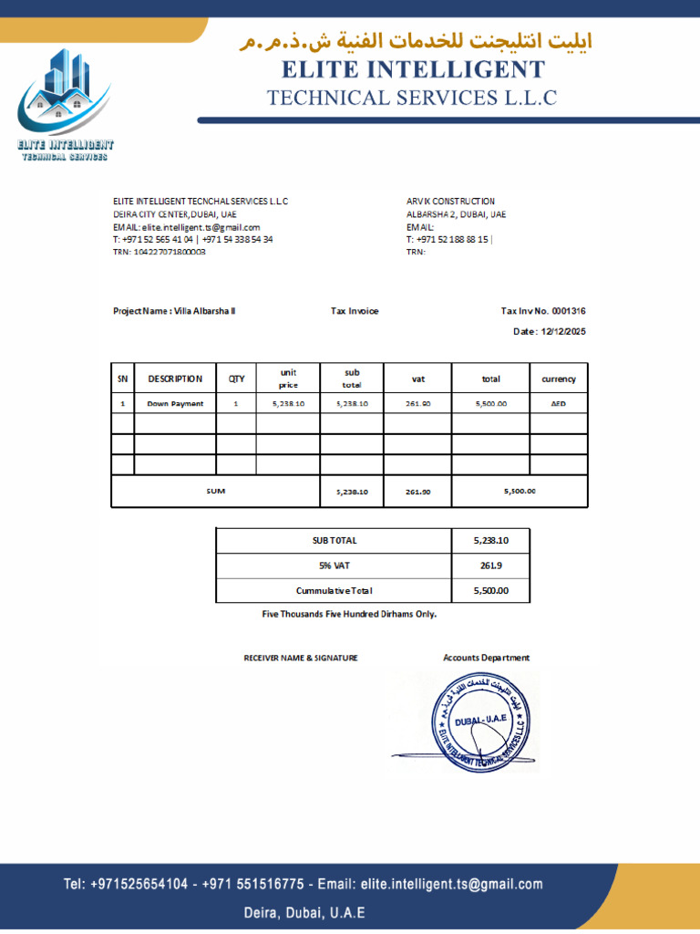 Tax Invo 001613 | PDF