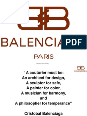 Balenciaga, PDF, Fashion