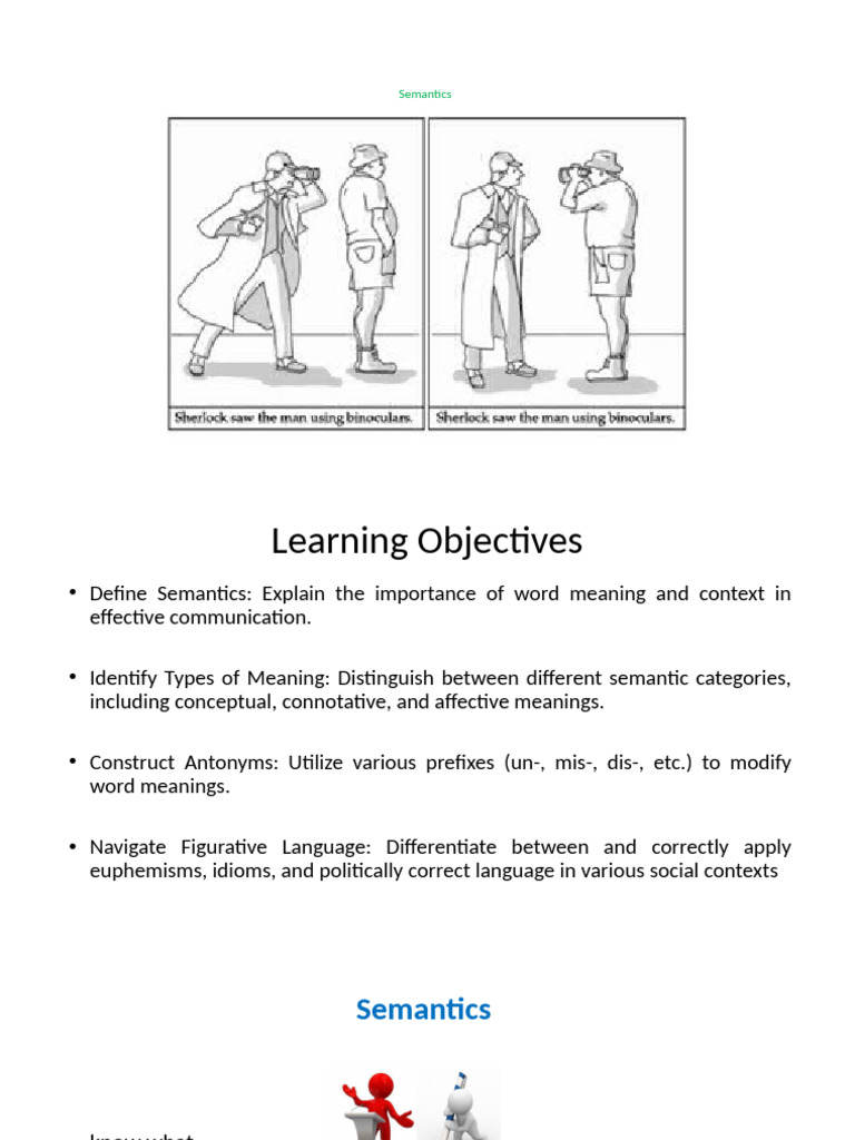 Understanding Semantics and Language Skills | PDF | Semantics | Word