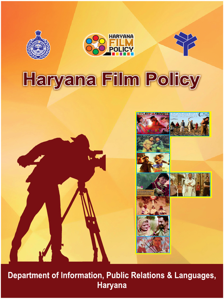 Film Policy Haryana Booklet ENGLISH A4 | PDF