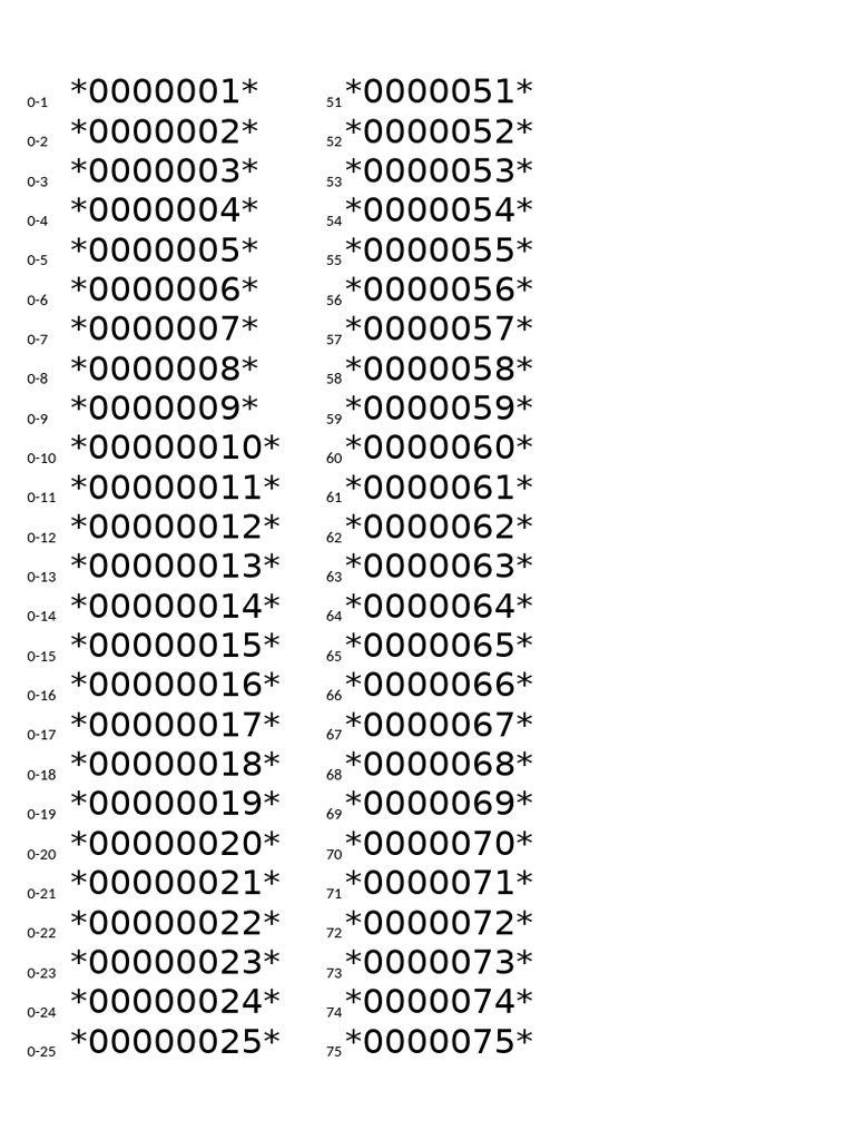Numeric Data Sequence List | PDF | Iraq | Iraq War