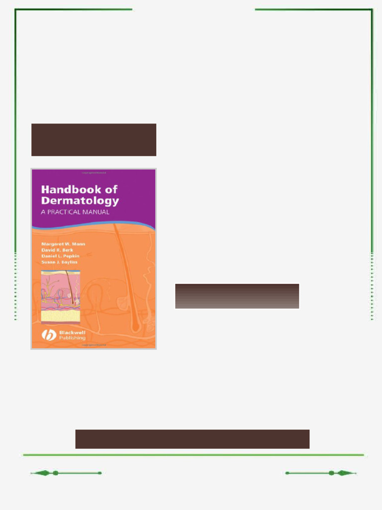 Handbookof Dermatology A Practical Manual 1st Edition Margaret W. Mann ...