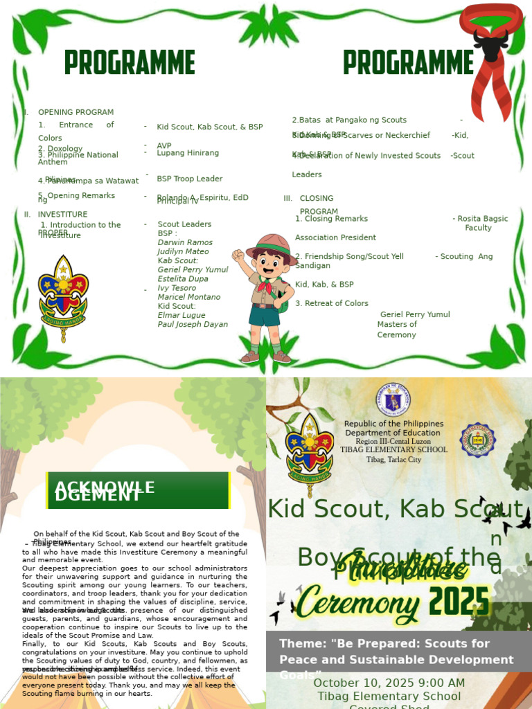 Kid Scout, Kab Scout Lupang Hinirang VTR Boy Scout PositionGrade Level ...