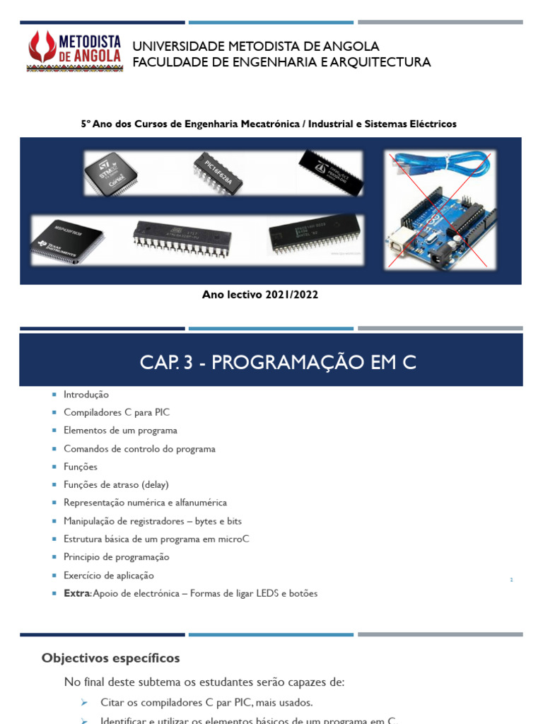 Programação em C para Microcontroladores | PDF | C (linguagem de ...