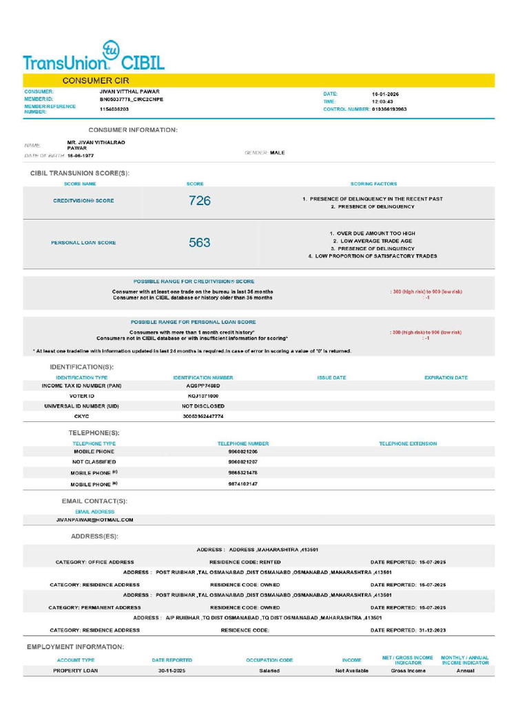 CIBIL Report Applicant (CIBIL Report Applicant) (11) Page-0001 | PDF