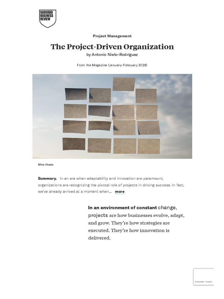 Project-Driven Organizations Explained | PDF | Agile Software ...