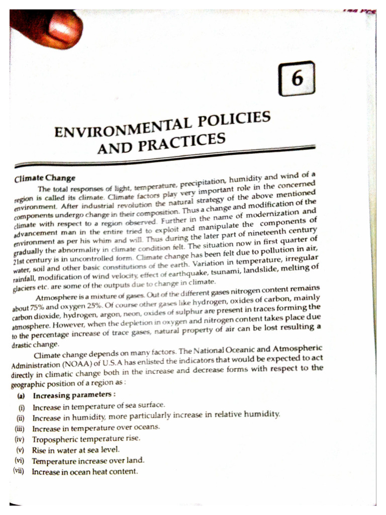 Environmental Policies and Practices | PDF