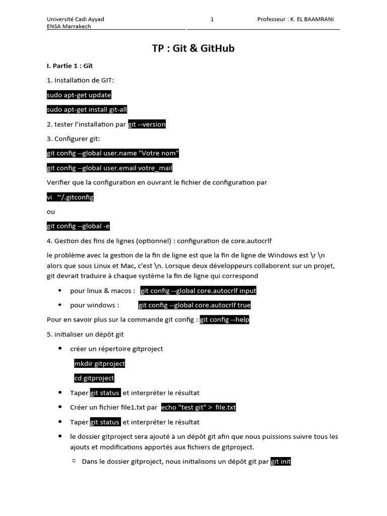 Guide Pratique Git et GitHub | PDF | Fichier texte | Logiciel