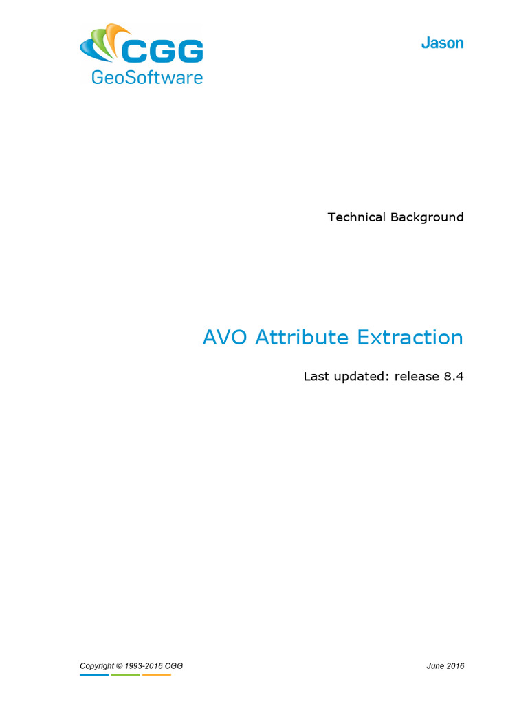AVO Attribute Extraction Overview | PDF | Reflection Seismology ...