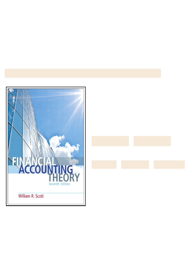 Solution Manual For Financial Accounting Theory, 7/E 7th Edition ...