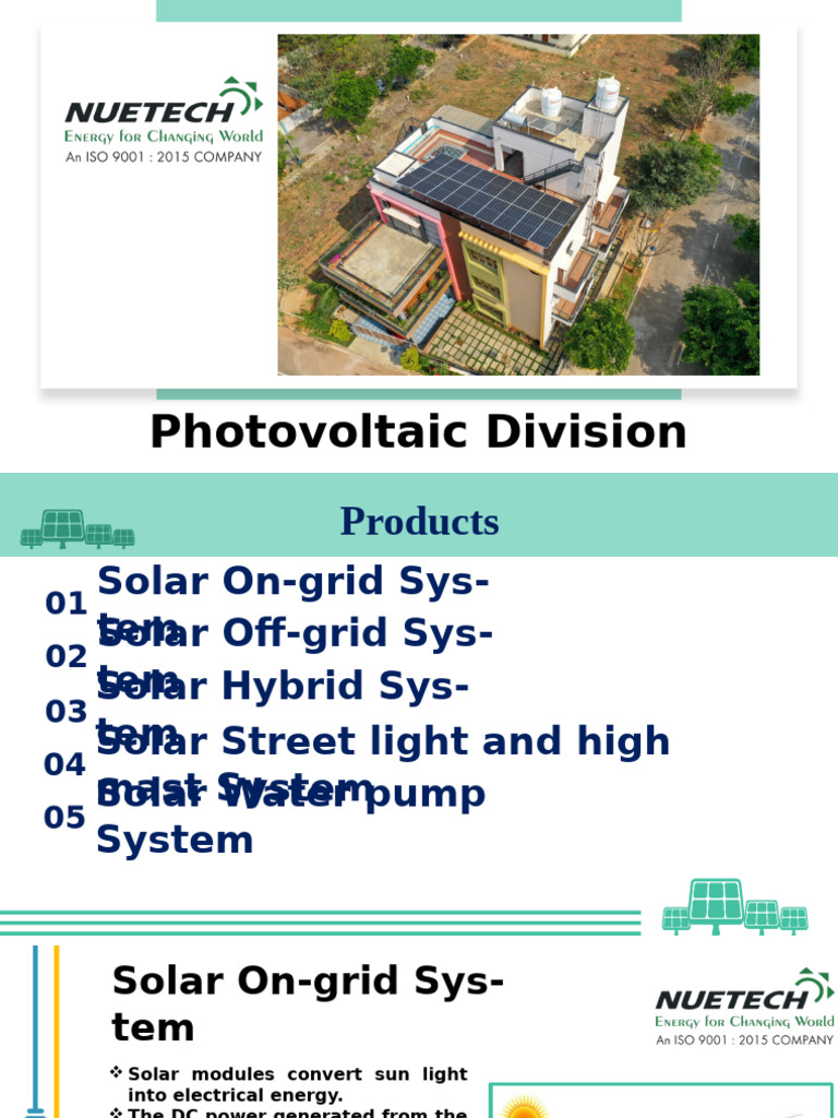 Comprehensive Solar Solutions Overview | PDF | Solar Power | Solar Panel