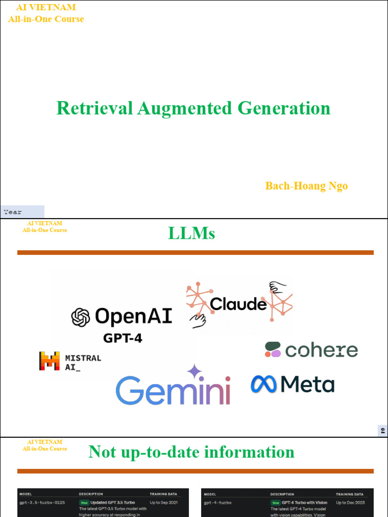 Retrieval Augmented Generation Overview | PDF | Artificial Intelligence ...