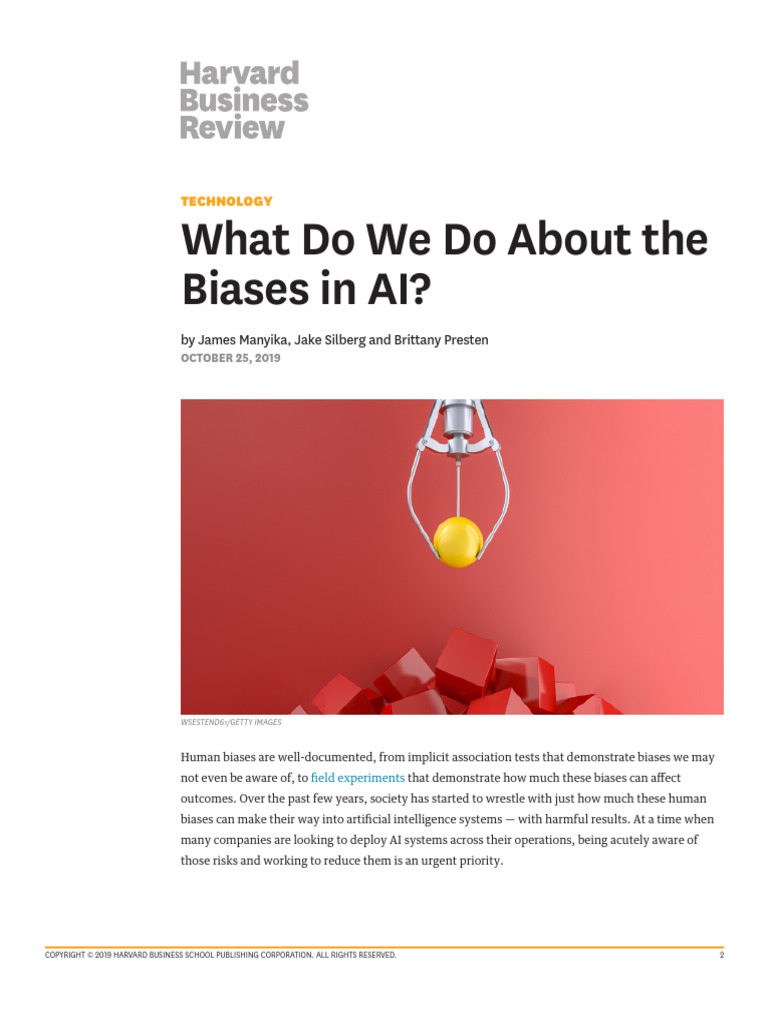 Addressing AI Bias in Decision-Making | PDF | Artificial Intelligence ...