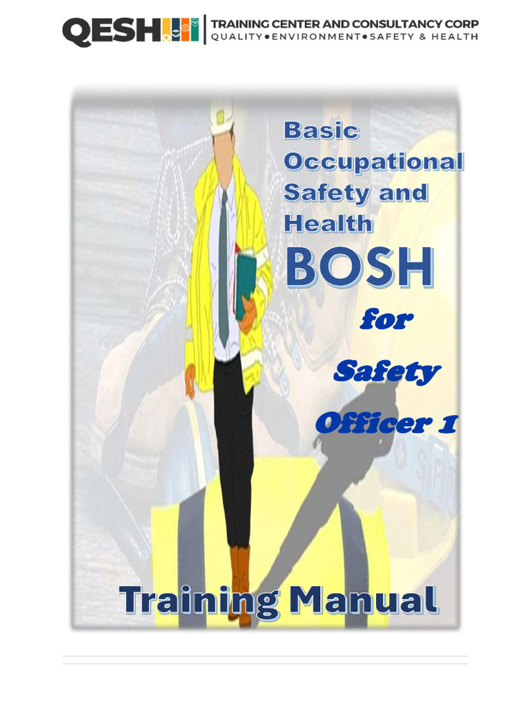 BOSH Training Manual for Safety Officers | PDF | Occupational Safety ...