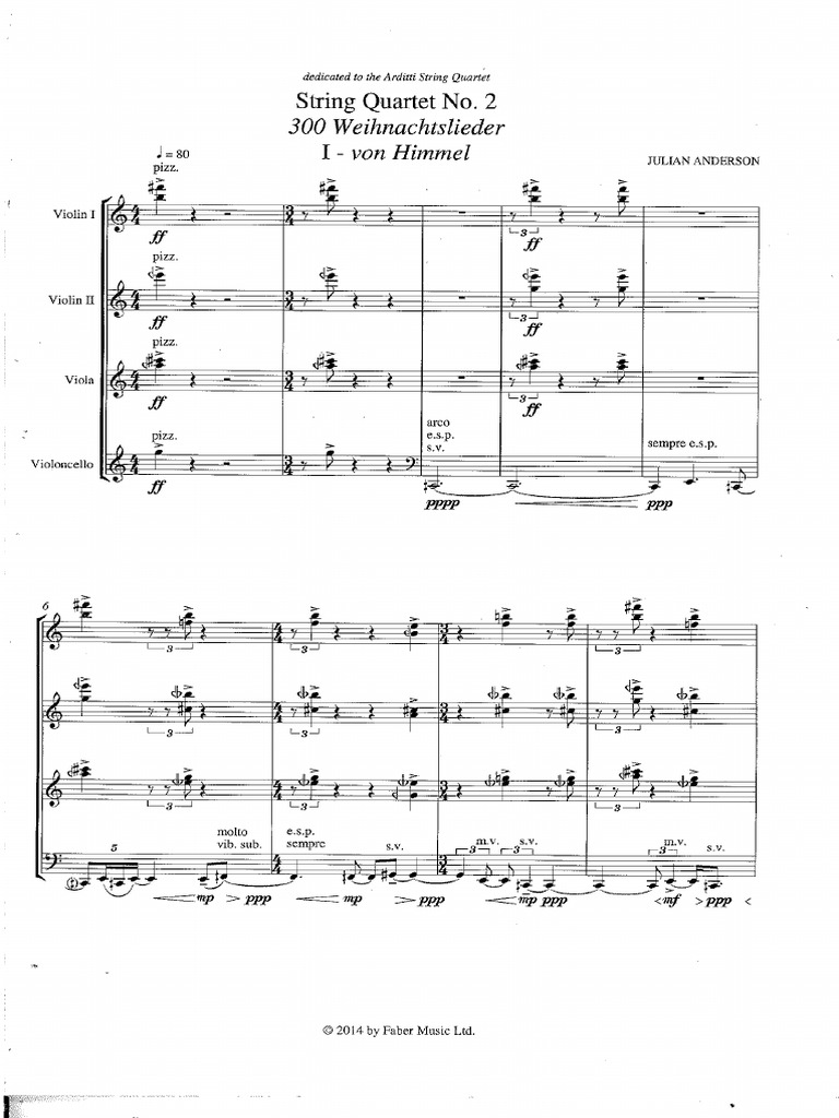 Anderson--String Quartet No. 2 (Score) | PDF