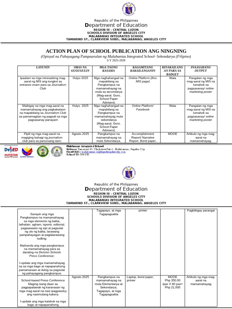 Action Plan | PDF