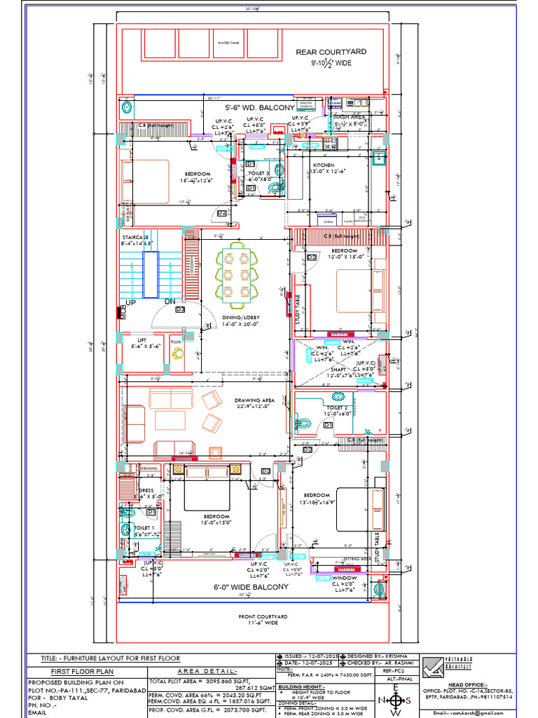 First Floor Building Plan Layout | PDF | Home | Domestic Implements