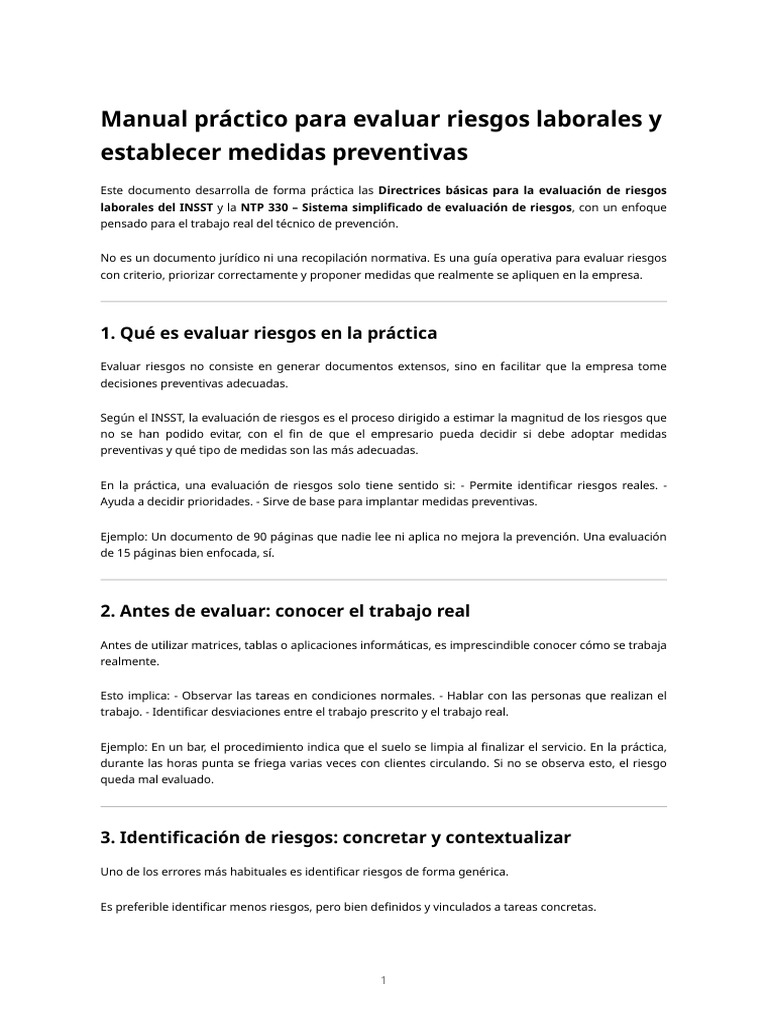 Evaluación Práctica de Riesgos Laborales | PDF | Riesgo | Probabilidad