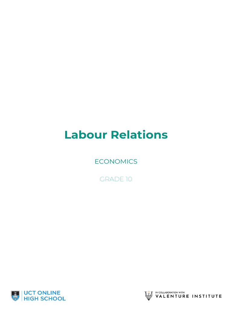 Grade10 Economics CAPS M28 C28.5 Assignment Answer Sheet | PDF