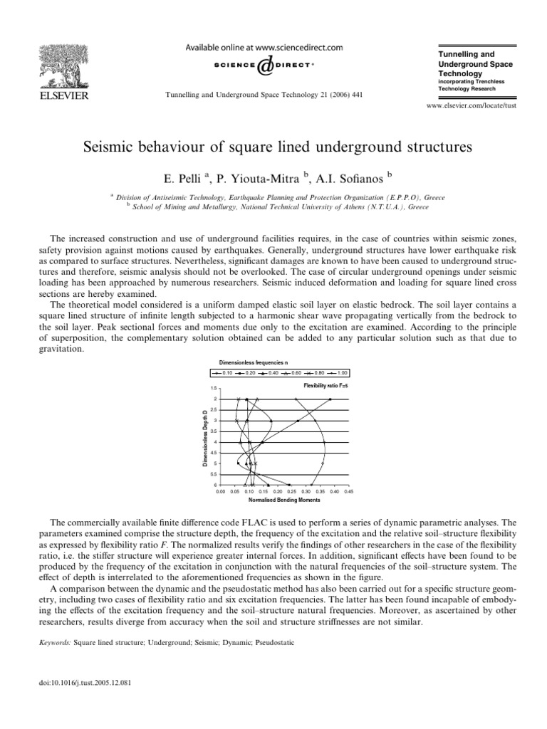 Seismic Analysis of Square Underground Structures | PDF | Seismology ...