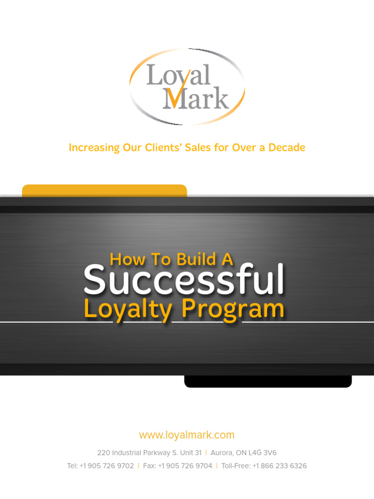 Build a Successful Loyalty Program | PDF | Loyalty Program | Business