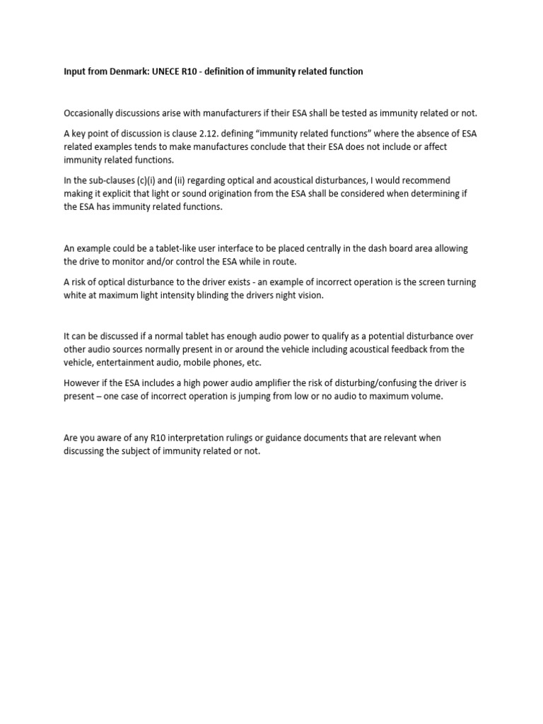 TF-EMC-18-07 Danmark Definition of Immunity Related Function-2 | PDF