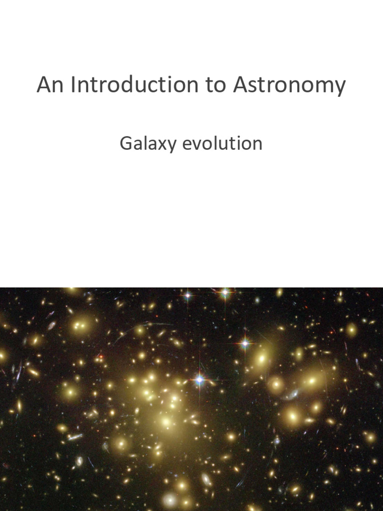 Understanding Galaxy Evolution and History | PDF | Galaxy | Quasar