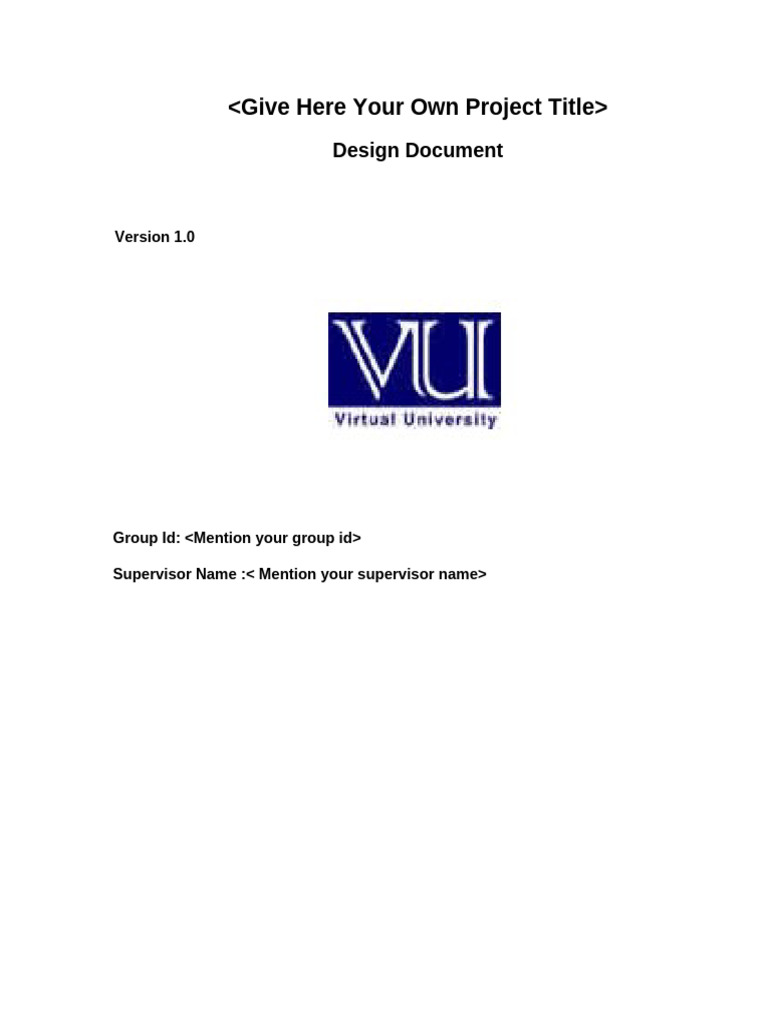 Software Design Document Overview | PDF