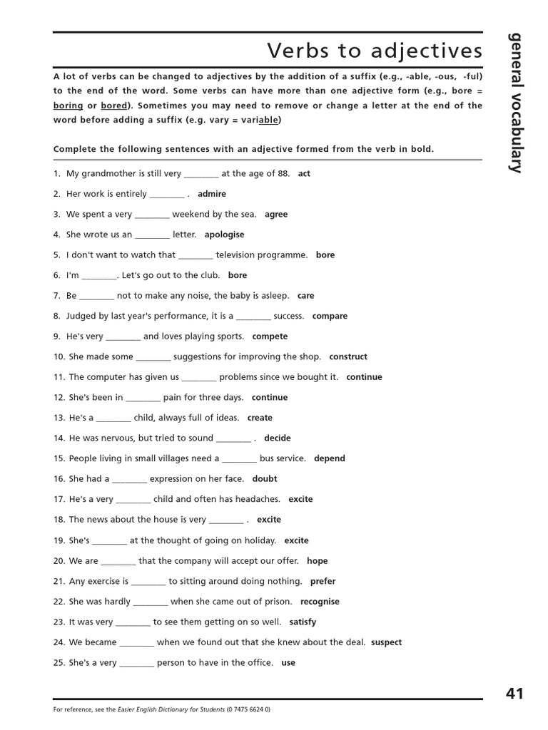 Suffixes, Confusing Words and Phrasal Verbs | PDF | Adjective | Verb