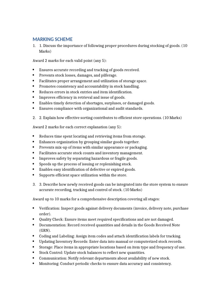 Stock Management Procedures and Benefits | PDF