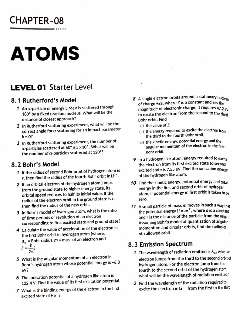 Rutherford and Bohr Models Explained | PDF | Atoms | Electron