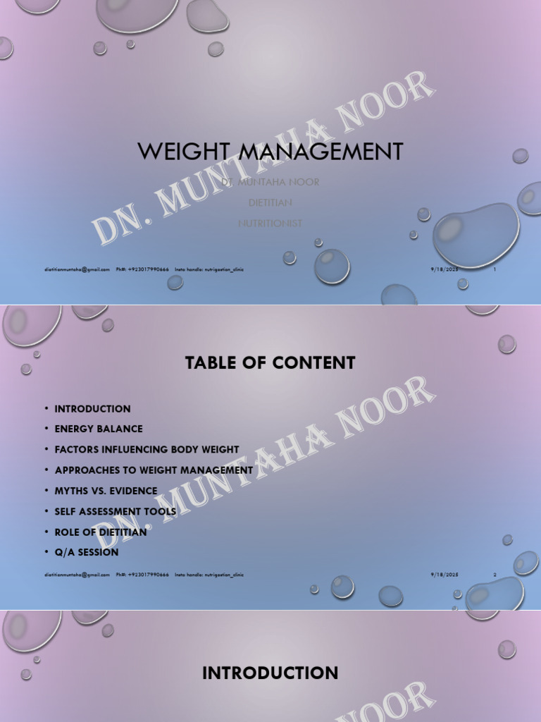 Comprehensive Weight Management Guide | PDF | Weight Management | Dieting