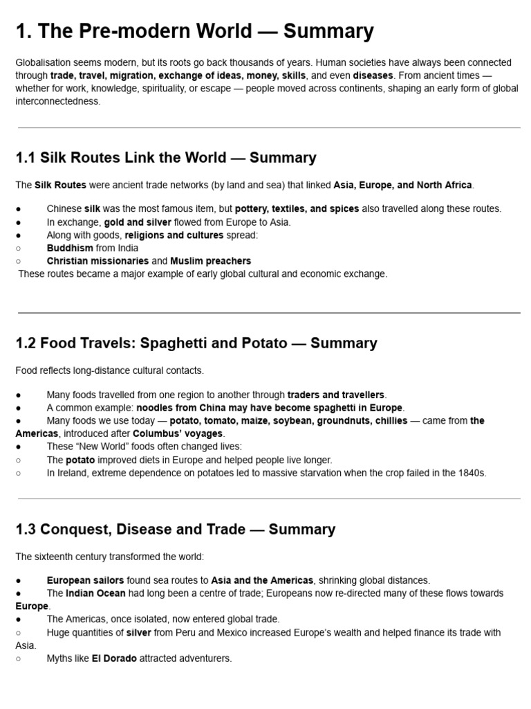 Pre-modern Global Trade and Culture | PDF | Bretton Woods System ...