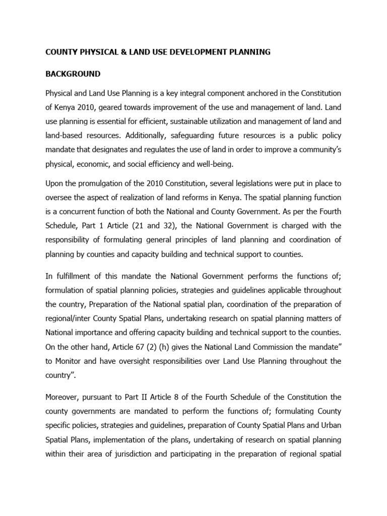 County Land Use Development Planning Guide | PDF | Land Use | Policy