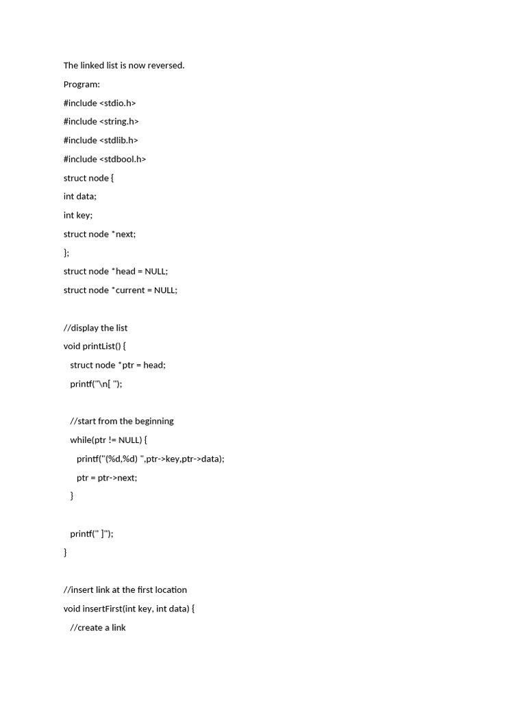Linked List Operations in C | PDF | Computing | Programming Paradigms