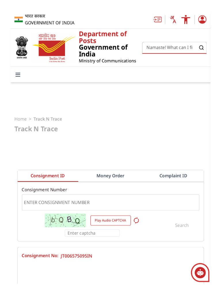 Track Your India Post Consignment Online | PDF