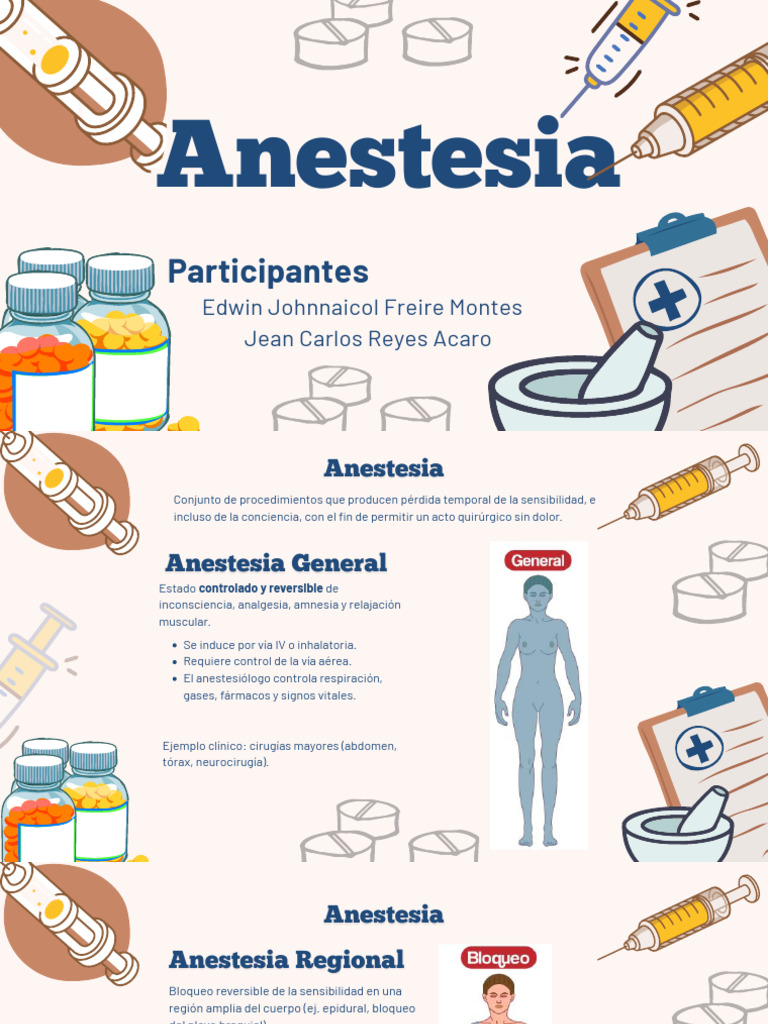Tema Extra - Anestesia | PDF | Anestesia | Medicina CLINICA