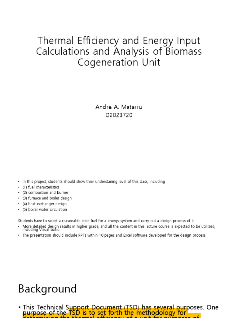 Biomass Cogeneration Unit Efficiency Analysis | PDF | Cogeneration ...