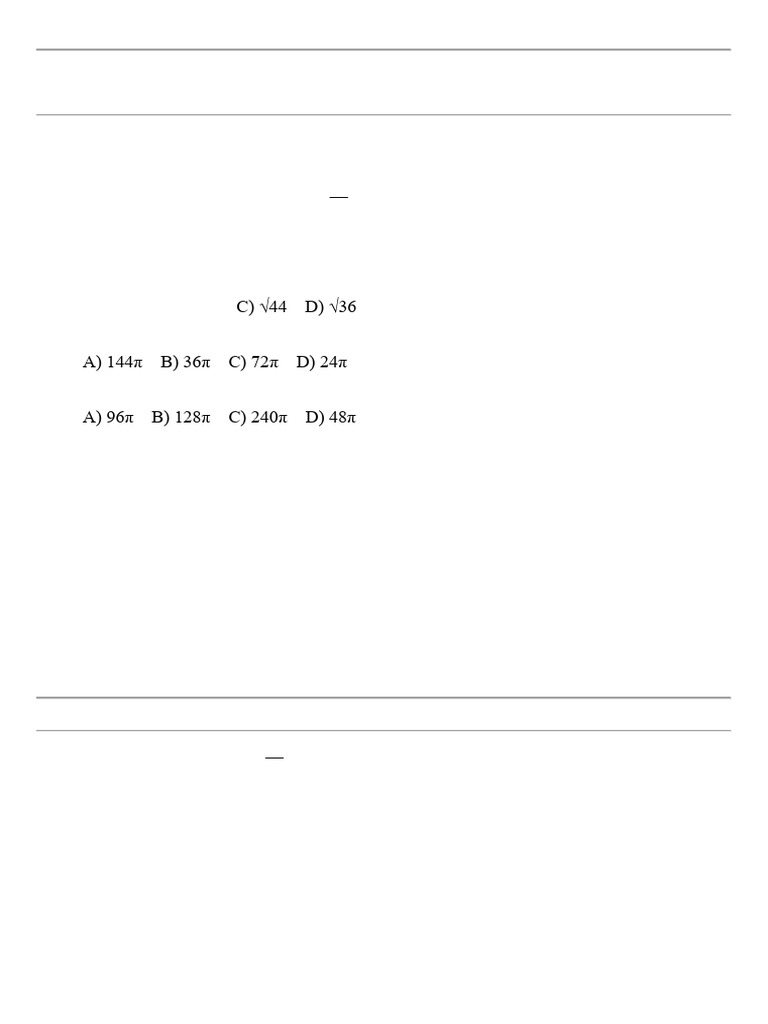 Circle Geometry and Probability Questions | PDF | Area | Circle