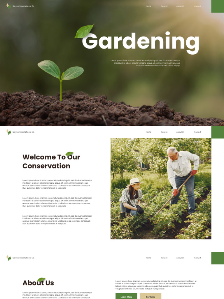 Green Modern Gardening Presentation | PDF